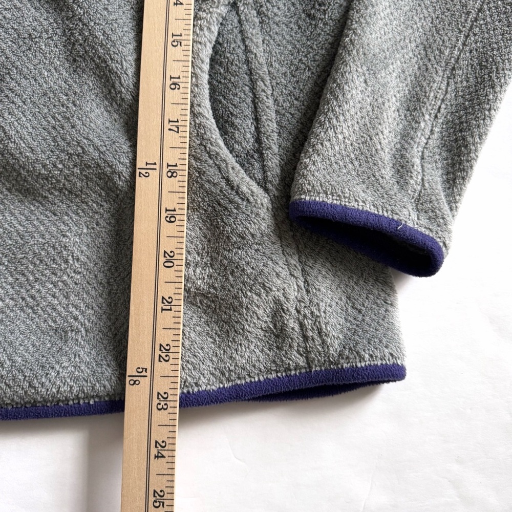 Patagonia Re-Tool Snap T Fleece Pullover Womens XS Gray Purple Sweater Pocket - Picture 10 of 15